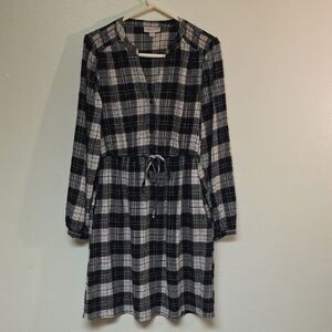 Knox Rose Plaid Black and White Dress #158